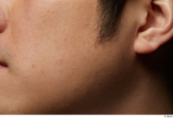 Face Cheek Ear Hair Skin Man Asian Slim Studio photo references